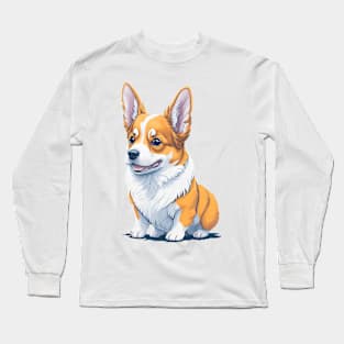 Corgi Love in Soft Pastels Long Sleeve T-Shirt